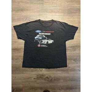 Vintage Shelby Cobra Shirt Mens Faded Wash Short Sleeve Ford Performance 2XL